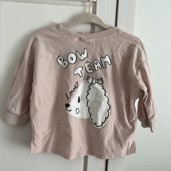 Zara Baby (VGUC) | Dog lover Bow Team Long Sleeve Shirt - Picture 6 of 6